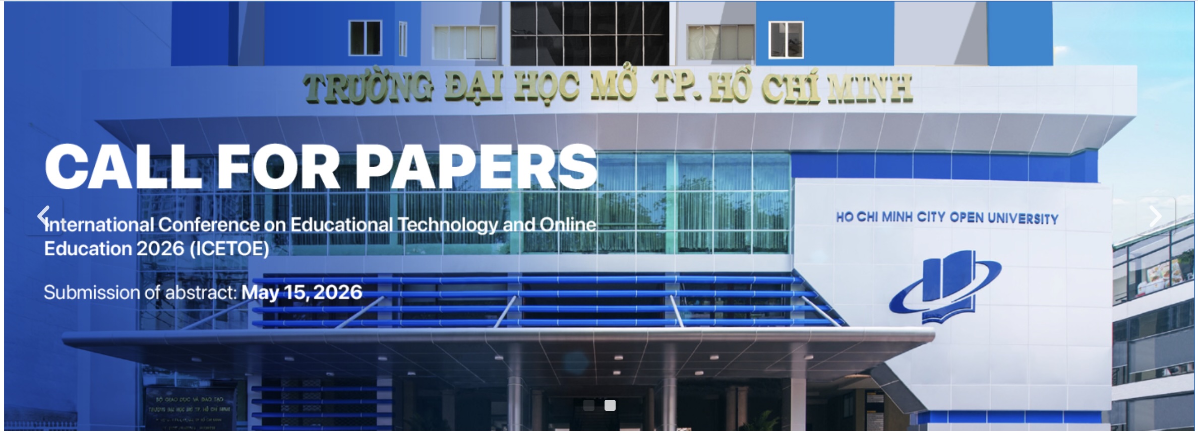Call for Papers: International Conference on Education Technology and Online Education