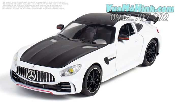 Mô hình tĩnh xe ô tô oto Mercedes AMG GTR tỉ lệ 1:24 hãng chezhi