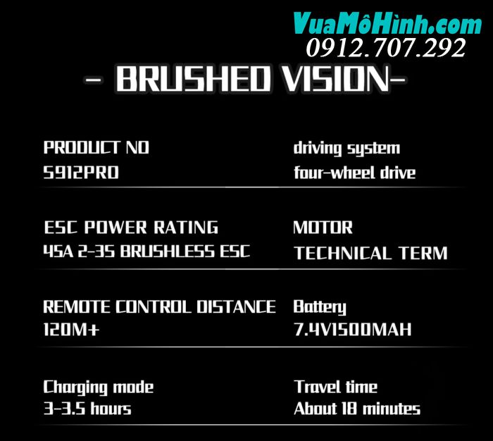 Xe tải quái vật điều khiển từ xa Bobcat 4WWD 1/16 tốc độ cao 45km/h