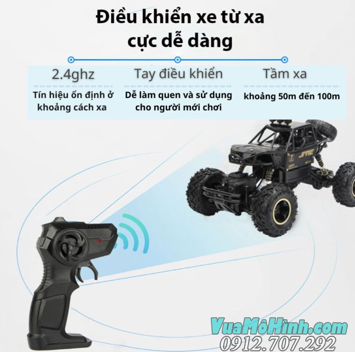 đồ chơi mô hình xe hơi rock crawlers xe ô tô đua địa hình off road điều khiển từ xa chính hãng giá rẻ