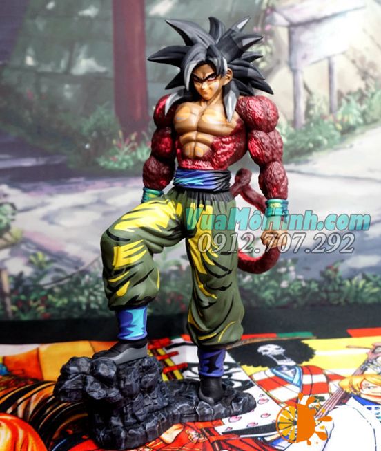 Mô hình Son Goku SS4 7 viên ngọc rồng Dragon Ball  màu đặc biệt cao 26cm