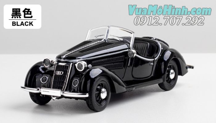 Mô hình tĩnh xe ô tô Audi Wanderer W25K Roadster 1936 tỉ lệ 1:32 vỏ kim loại