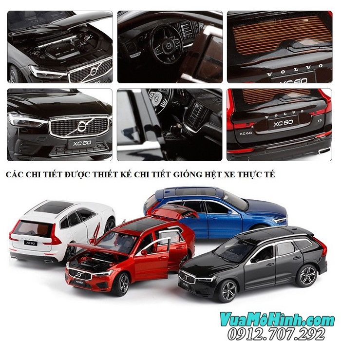 Mô hình xe Volvo XC60 tỉ lệ 1:32 hãng JACKIEKIM 