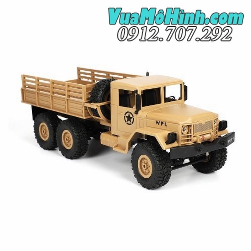 xe tải quân sự mỹ WPL B16 tỉ lệ 1/16 6wd B-16 ô tô RC REO M35 6x6 RTR 