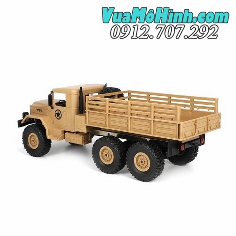 xe tải quân sự mỹ WPL B16 tỉ lệ 1/16 6wd B-16 ô tô RC REO M35 6x6 RTR 