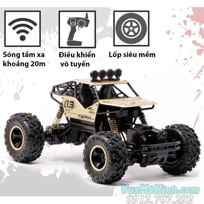 Xe ô tô địa hình điều khiển từ xa Rock Crawler Tỷ Lệ 1:16 