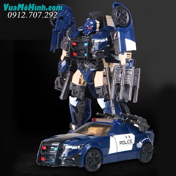 Mô hình robot transformer Barricade YS-05 H6001-5 hãng BMB cao 18cm