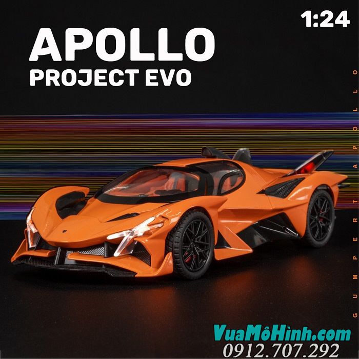 Mô hình siêu xe APOLLO PROJECT EVO tỉ lệ 1:24 hãng XHD