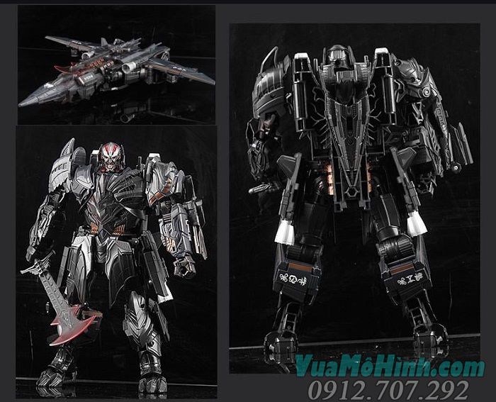 Mô hình robot Transformers Megatron YOUHU 130D cao 30cm biến hình thành máy bay 130A 130 D ys02