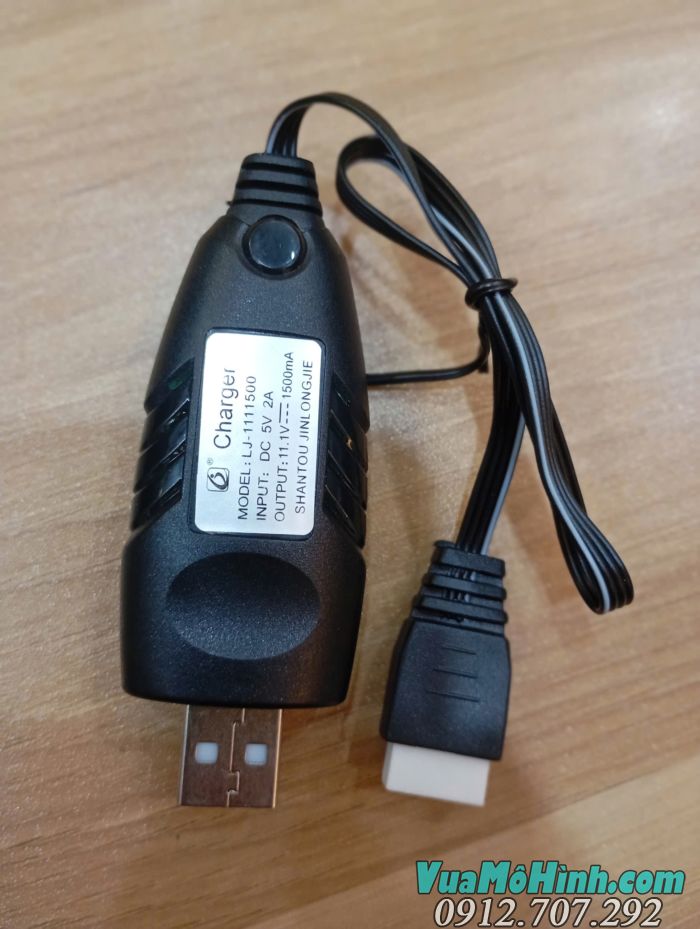 dây sạc usb cho pin 3s 11.1v chính hãng