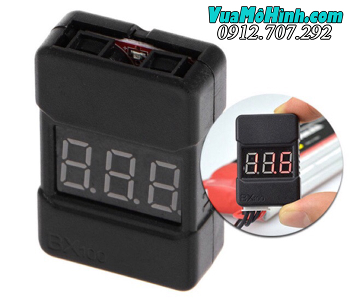 Đồng hồ báo pin đo điện áp volt vôn kế xe tàu thuyền RC