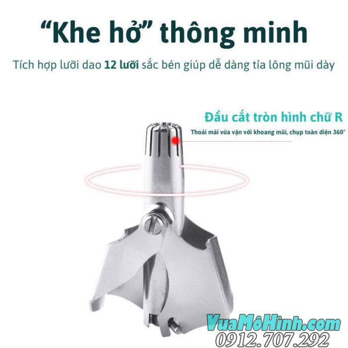 Dụng cụ cắt tỉa lông mũi inox cao cấp an toàn cho nam và nữ
