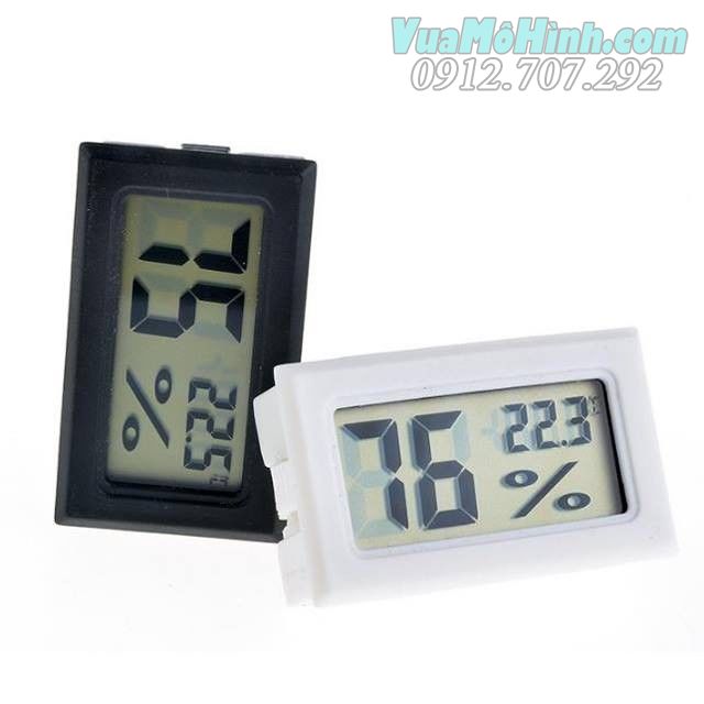 Dụng cụ đo độ ẩm nhiệt độ đồng hồ ấm kế điện tử mini 
