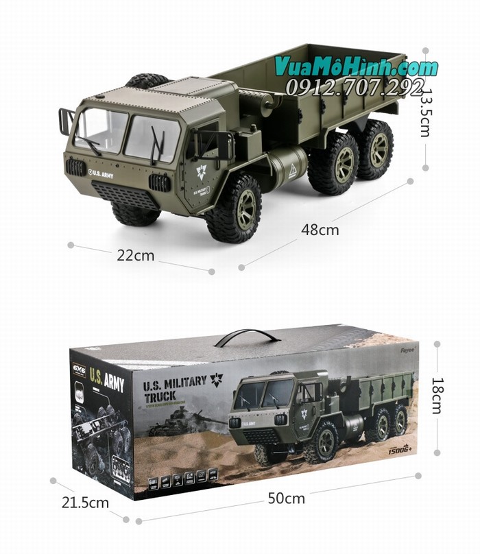 Xe tải quân sự điều khiển từ xa US Military Truck Fayee FY004 FY004A