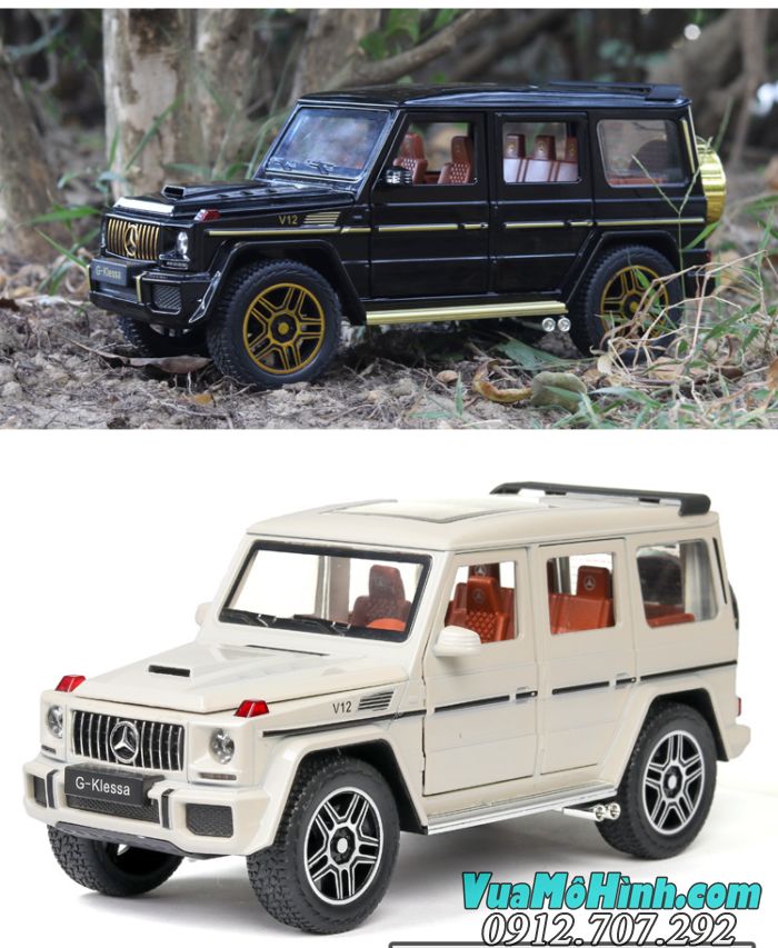 Mô hình siêu xe ô tô Mercedes Benz G63 tỉ lệ 1:24 Chezhi mô hình tĩnh