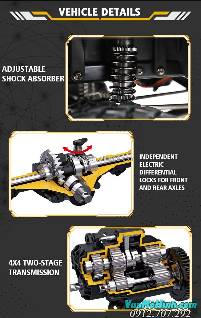 Xe địa hình điều khiển từ xa HG P411 hg-p411 rc car TXR4 