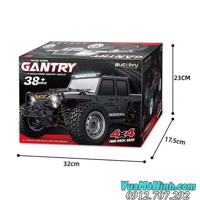 Xe địa hình điều khiển từ xa SCY 16103 GANTRY 1/16 2.4G 4WD High Speed RC Truck Car