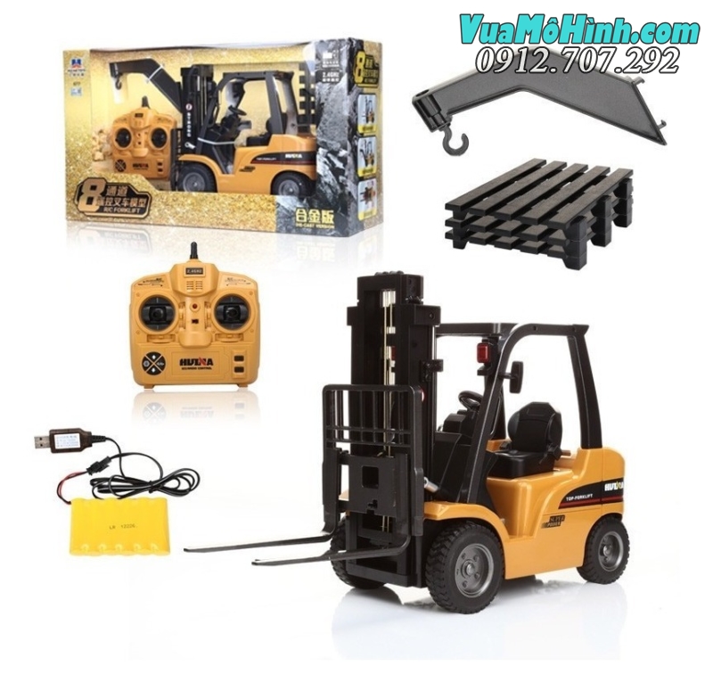 HUINA 1577 Xe nâng Hàng Điều Khiển Từ xa 8 kênh
