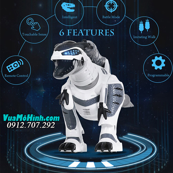 Khủng long robot rô bốt Dinosaur K9 đồ chơi thông minh điều khiển từ xa