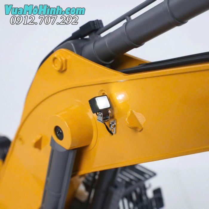 Máy xúc RC Kabolite K5901 tỷ lệ 1/18 toàn thân kim loại điều khiển từ xa