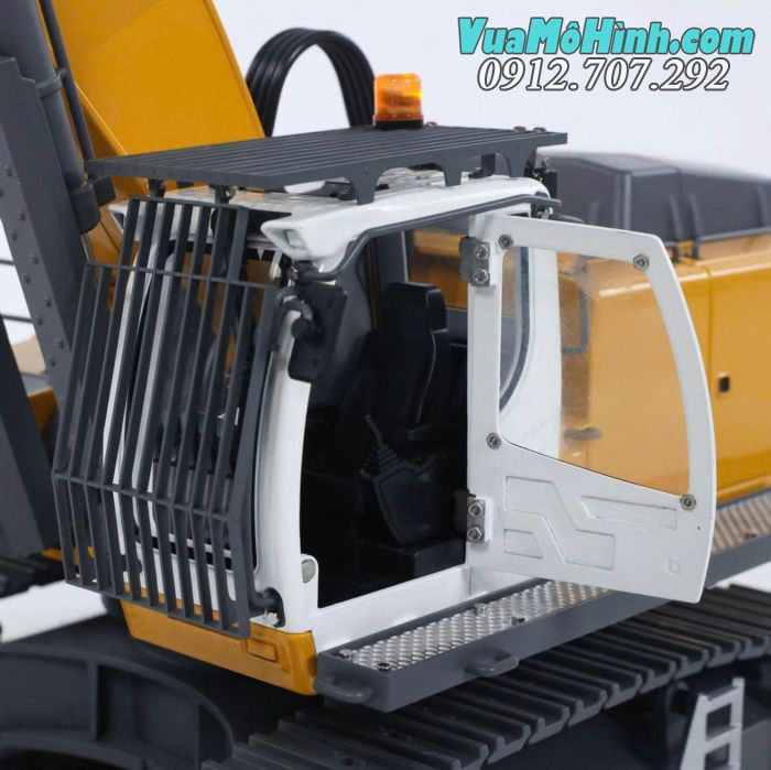 Máy xúc RC Kabolite K5901 tỷ lệ 1/18 toàn thân kim loại điều khiển từ xa