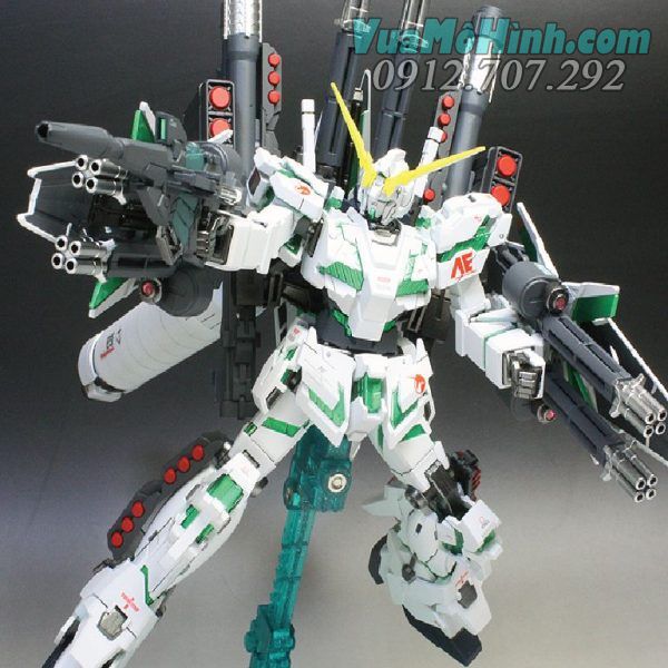 mô hình đồ chơi robot người máy biến hình lắp ráp Gundam HG 1/144 Unicorn Full amor rx-0 , rô bốt siêu nhân lắp ghép bandai