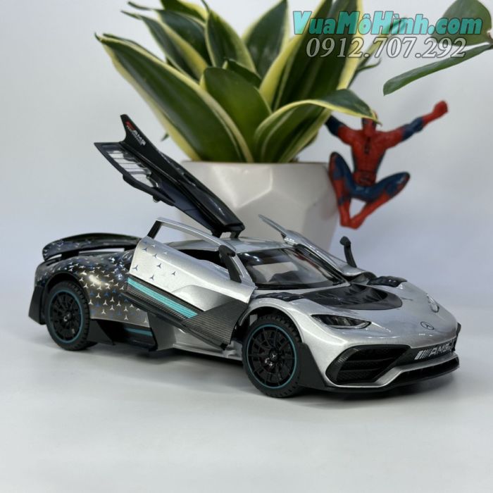 Mô hình tĩnh diecast siêu xe ô tô Mescedes Benz AMG One tỷ lệ 1:24 , đồ chơi xe hơi oto 4 bánh thu nhỏ