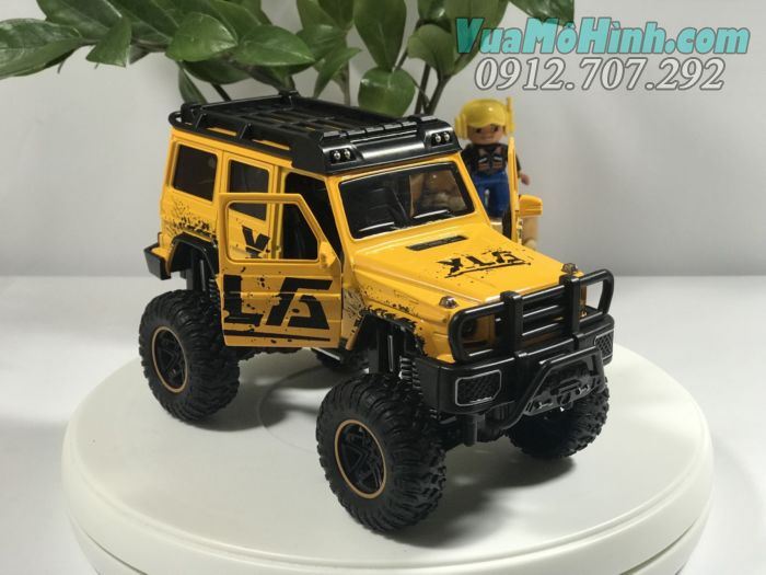 Mô hình tĩnh diecast ô tô siêu xe Mercedes Benz G500 XLG tỷ lệ 1:24 , đồ chơi xe hơi oto 4 bánh