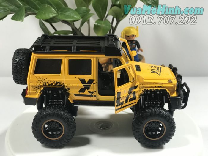 Mô hình tĩnh diecast ô tô siêu xe Mercedes Benz G500 XLG tỷ lệ 1:24 , đồ chơi xe hơi oto 4 bánh