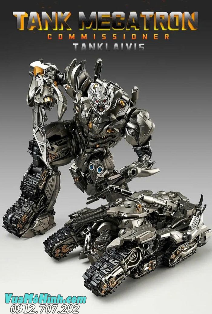 Mô hình YouHu 6618D Megatron Galvatron Mega Tank robot biến hình cao cấp