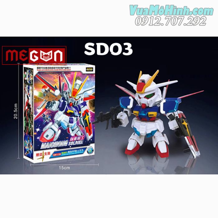 Mô hình đồ chơi robot siêu nhân biến hình lắp ráp Gundam Maichong Soldier SD , rô bốt người máy lắp ghép bandai