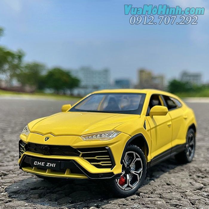 mô hình tĩnh diecast xe sang ô tô Lamborghini Urus tỷ lệ 1/24 , đồ chơi siêu xe 4 bánh thu nhỏ bằng kim loại