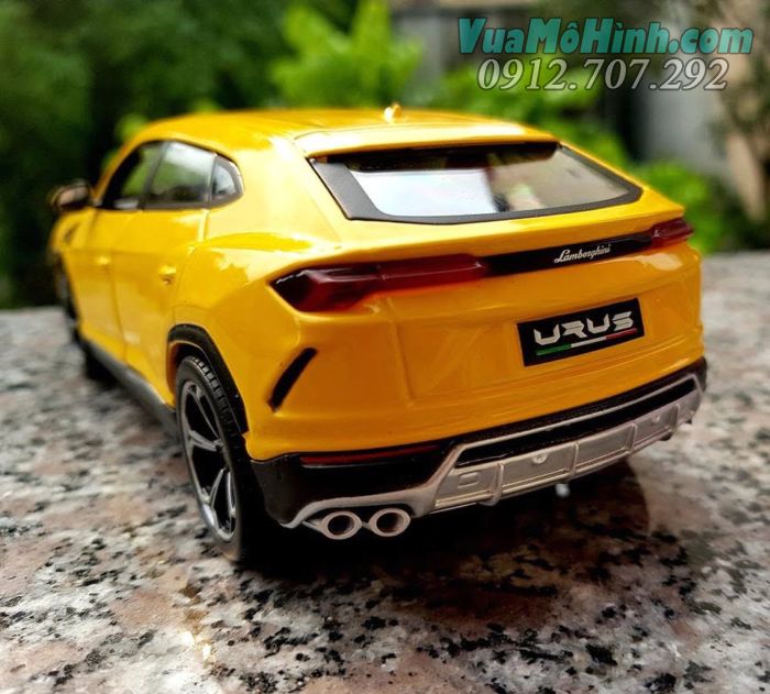 mô hình tĩnh diecast xe sang ô tô Lamborghini Urus tỷ lệ 1/24 , đồ chơi siêu xe 4 bánh thu nhỏ bằng kim loại