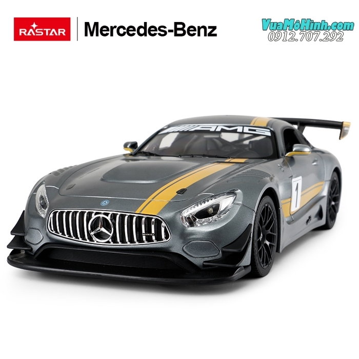 Mô hình xe Mercedes - Benz AMG GT3 siêu xe ô tô điều khiển từ xa tỷ lệ 1:14 Rastar, sóng 2.4Ghz siêu khủng