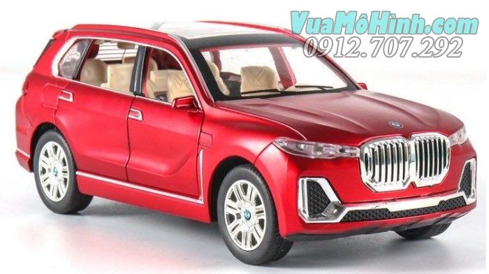 mô hình tĩnh diecast siêu xe ô tô bmw x7 tỷ lệ 1:24 , đồ chơi xe hơi 4 bánh oto thu nhỏ bằng kim loại