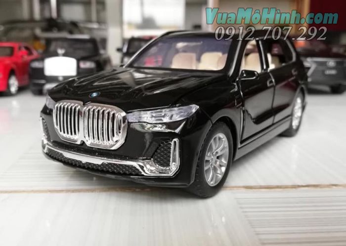 mô hình tĩnh diecast siêu xe ô tô bmw x7 tỷ lệ 1:24 , đồ chơi xe hơi 4 bánh oto thu nhỏ bằng kim loại