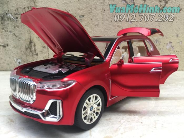 mô hình tĩnh diecast siêu xe ô tô bmw x7 tỷ lệ 1:24 , đồ chơi xe hơi 4 bánh oto thu nhỏ bằng kim loại