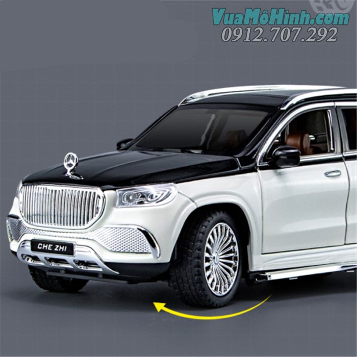 mô hình tĩnh siêu xe ô tô Mercedes Benz Maybach GLS600 tỷ lệ 1:24 , đồ chơi xe hơi oto 4 bánh bằng kim loại