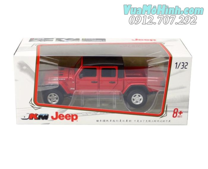 Mô hình tĩnh xe ô tô Jeep Gladiator kim loại tỉ lệ 1:32 Jackiekim