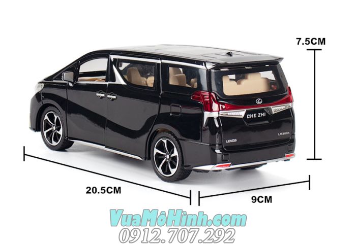 Mô hình tĩnh xe ô tô Lexus LM300H MPV vỏ kim loại