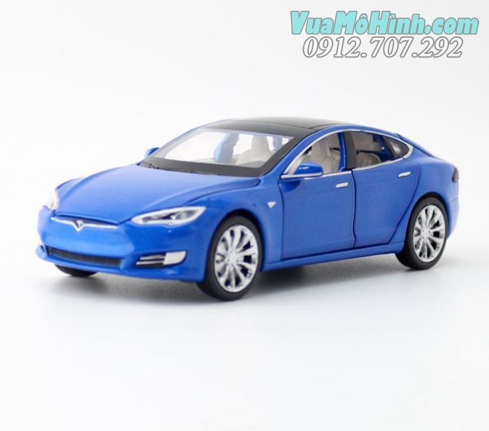 Đồ chơi mô hình tĩnh xe ô tô Tesla ModelS tỉ lệ 1:32