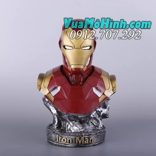 Mô hình Tượng bán thân người sắt Ironman Tony Stark MK46 Mavel Iron man