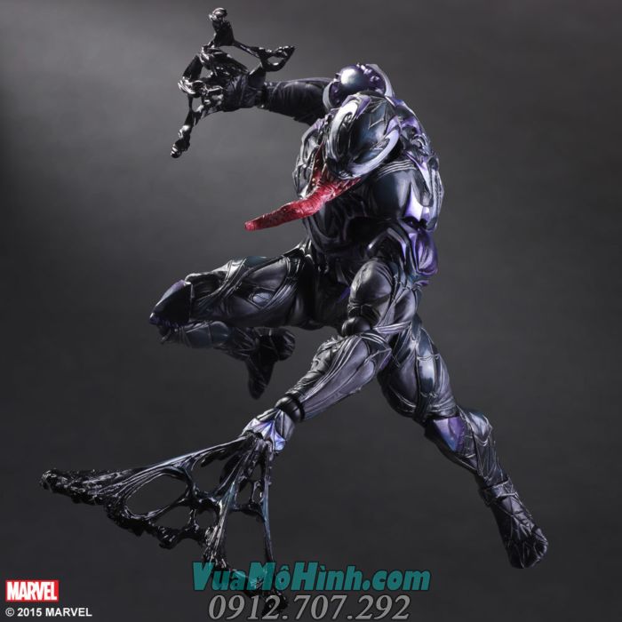 Mô hình nhân vật Venom Play Arts Kai siêu anh hùng phản diện phim Marvel cao 26cm