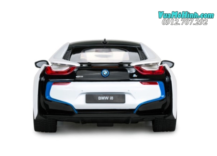 Mô hình xe BMW i8 siêu xe ô tô điều khiển từ xa 1:14 Rastar, sóng điều khiển 2.4Ghz chống trùng sóng, mở cửa tự động chỉ với một nút bấm