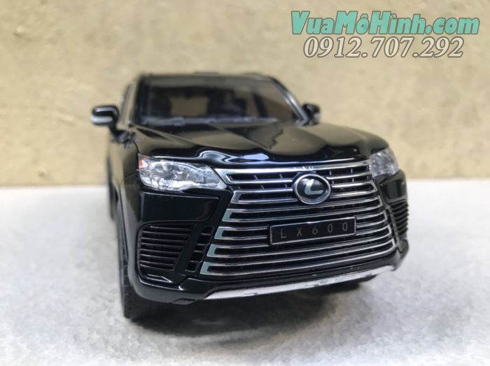 mô hình tĩnh diecast siêu xe sang ô tô Lexus Lx600 tỷ lệ 1/24 , đồ chơi xe hơi oto thu nhỏ bằng kim loại