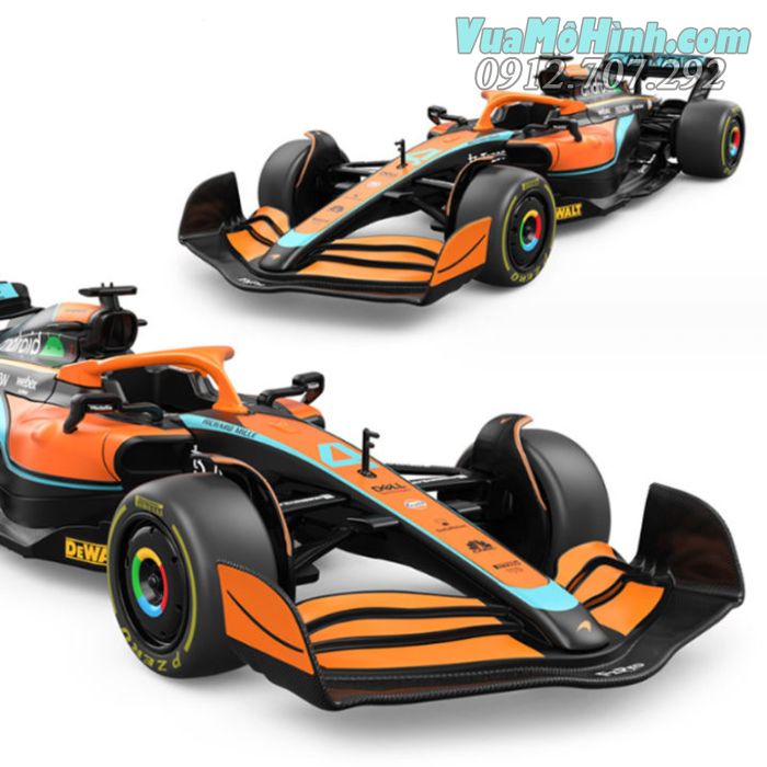mô hình diecast siêu xe ô tô đua F1 McLaren MCL36 2022 tỷ lệ 1/24 , đồ chơi oto thu nhỏ 4 bánh bằng kim loại