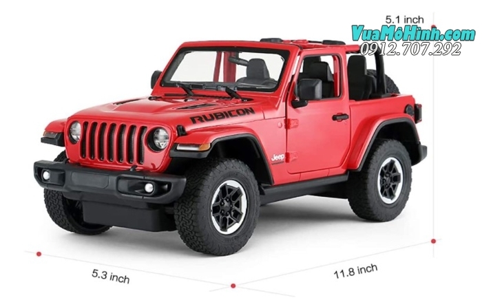 Mô hình xe Jeep Wrangler Rubicon ô tô địa hình điều khiển từ xa 1:14