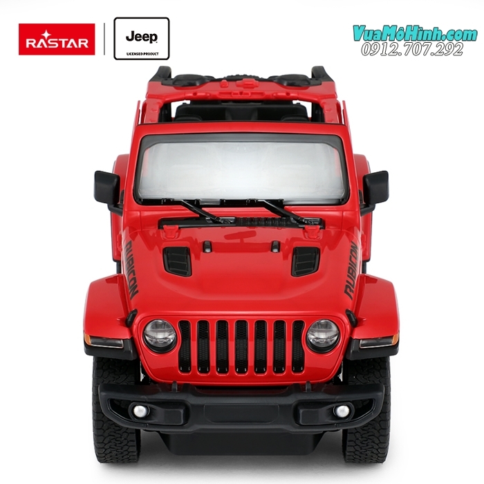 Mô hình xe Jeep Wrangler Rubicon ô tô địa hình điều khiển từ xa tỷ lệ 1:14 Rastar, sóng 2.4Ghz siêu khủng, mở được cửa