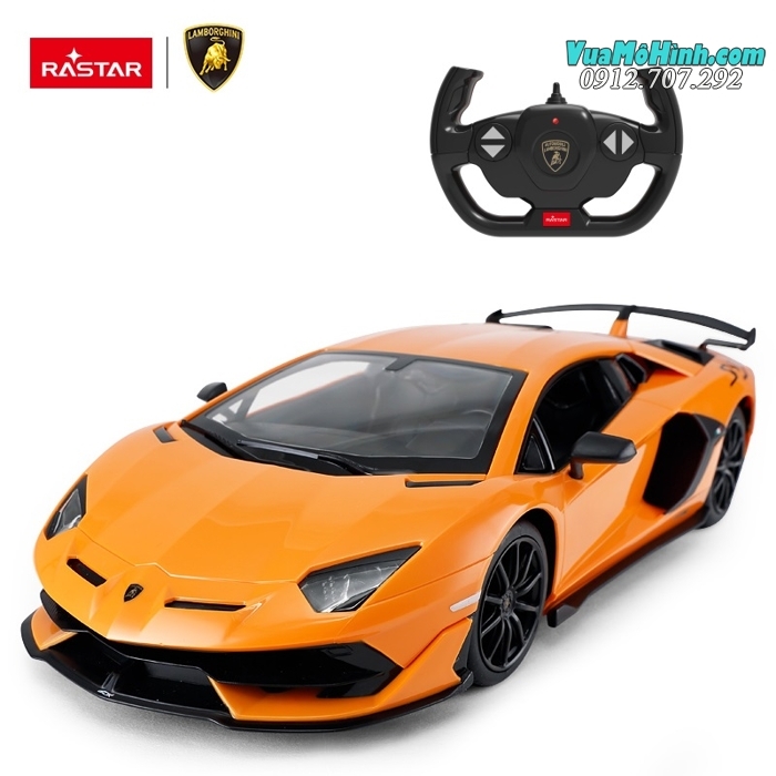 Mô hình xe Lamborghini Aventador SVJ ô tô điều khiển từ xa tỷ lệ 1:14 Rastar