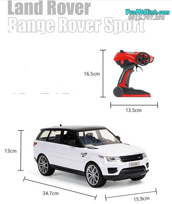 Mô hình xe Range Rover Sport ô tô điều khiển từ xa tỷ lệ 1:14, sóng 2.4Ghz